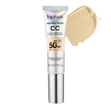 TopFace - Тональний крем "Natural Glow CC Cream & Concealer" PT472 [005] ,8681217252684 93729 фото