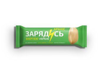 Батончик Зарядись, гуарана-арахіс, 30 г, 4820277990318 93530 фото