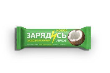 Батончик Зарядись, магній-кокос, 25 г, 4820277990349 93533 фото